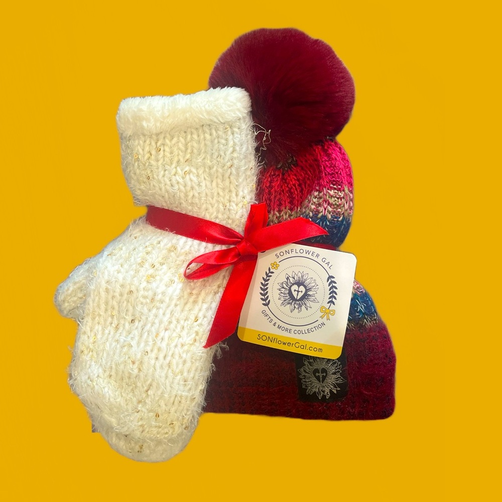 Mittens and beanie